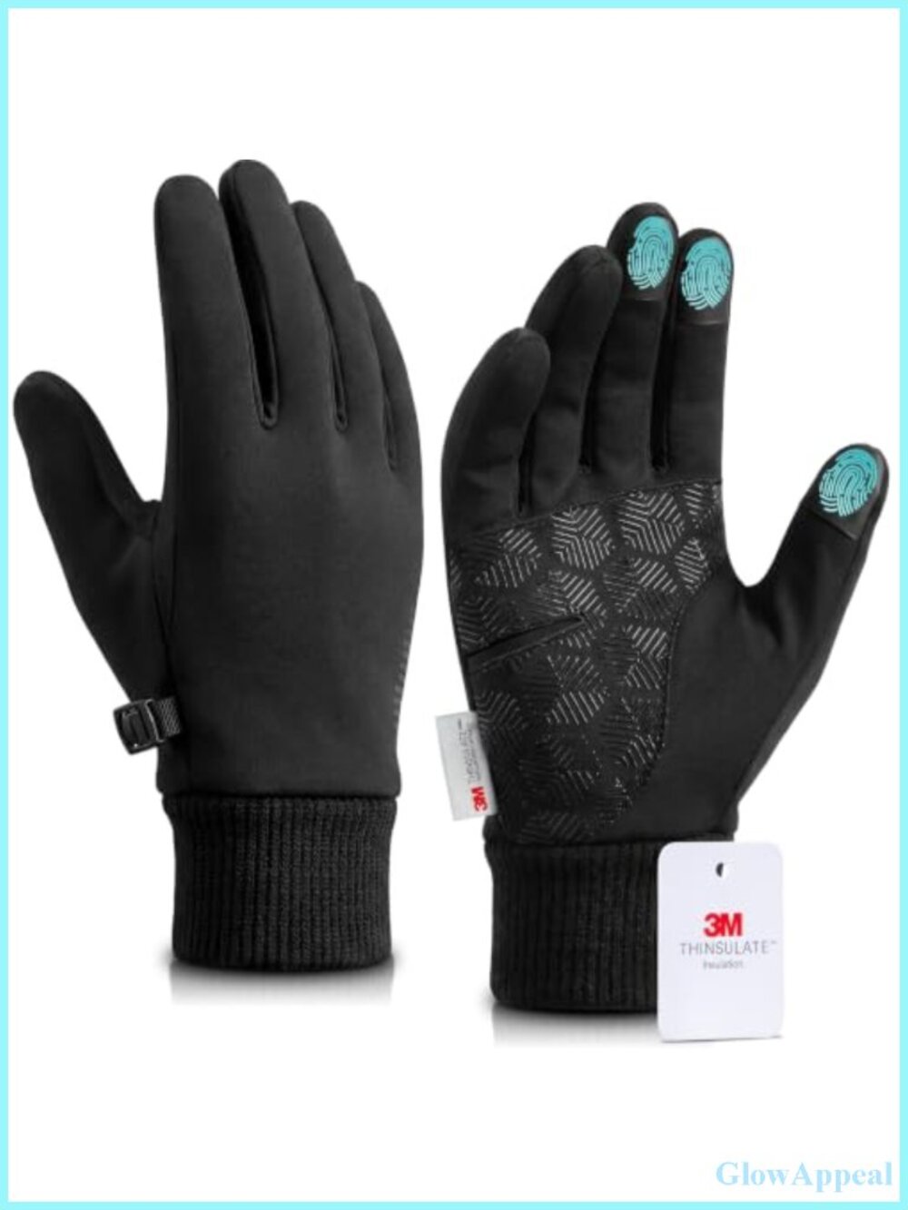 Thermal Touch Screen Winter Gloves for Running Cycling Hiking, Windproof